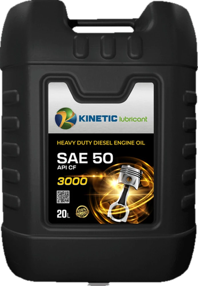 Kinetic SAE 50 API CF heavy duty diesel engine oil, 20 litre